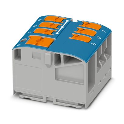 Phoenix Contact - Durchgangs-Reihenklemme Verteilerblock PTVFIX 6/6X2,5 BU − 20 Stück