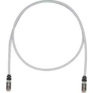 Panduit - Patchkabel Kupfer Patchkabel 10Gig, Kat6A STP6X15MIG S/FTP, 15m, gr − 10 Stück
