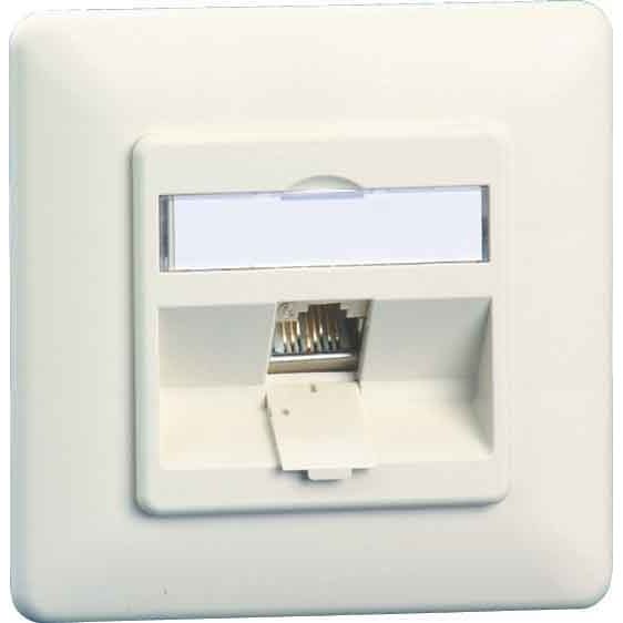 Metz Connect - Kommunikationsanschlussdose Kupfer Anschlussdose C6Amodul UP TN C6Amod-1UP-270rw 1Port 270 UP,rws − 1 Stück