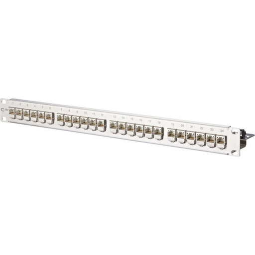 Metz Connect - Patchpanel Kupfer Patchfeld C6Amodul 24Port TN C6Amod-MP24-Edst 1HE Edst bestückt − 1 Stück