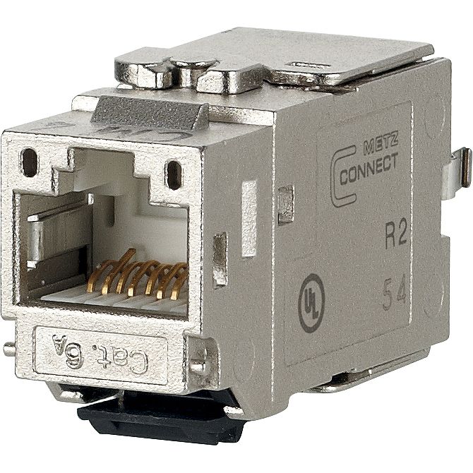 Metz Connect - Modularer Steckverbinder C6Amodul K 180 Jack 130B21-E Cat.6A − 1 Stück