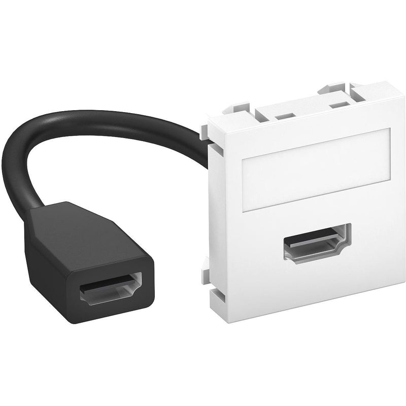 OBO Bettermann - Einsatz/Abdeckung für Kommunikationstechnik Multimediaträger HDMI MTG-HD F RW1 45x45mm rws − 1 Stück