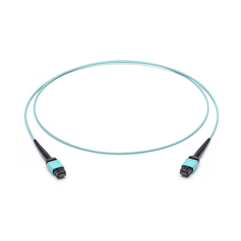 Corning - Patchkabel LWL LWL-Patchkabel 12F MPO PC JZBZB12QEZ-NB007M BU/BU OM4 7m türkis