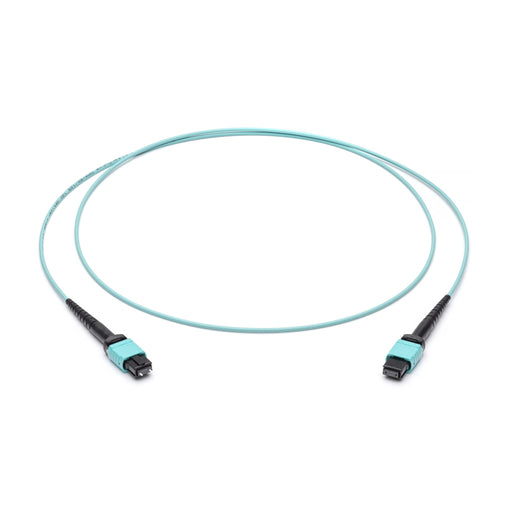 Corning - Patchkabel LWL LWL-Patchkabel 12F MPO PC JZBZC12QEZ-NB030M BU/ST OM4 30m türkis
