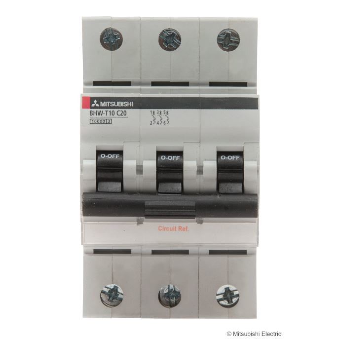 Mitsubishi Electric - Leitungsschutzschalter Sicherungsautomat BHW-T10 3P+N #291946 3-polig+N