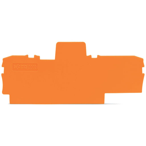 WAGO GmbH & Co. KG - Abschluss- und Zwischenplatte für Reihenklemme Trennwand 1mm 2002-1594 1mm,orange − 25 Stück