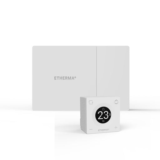 Etherma - Smart-Thermostat Set bestehend aus ET-SMARTSET-TH-W Funkempfänger und