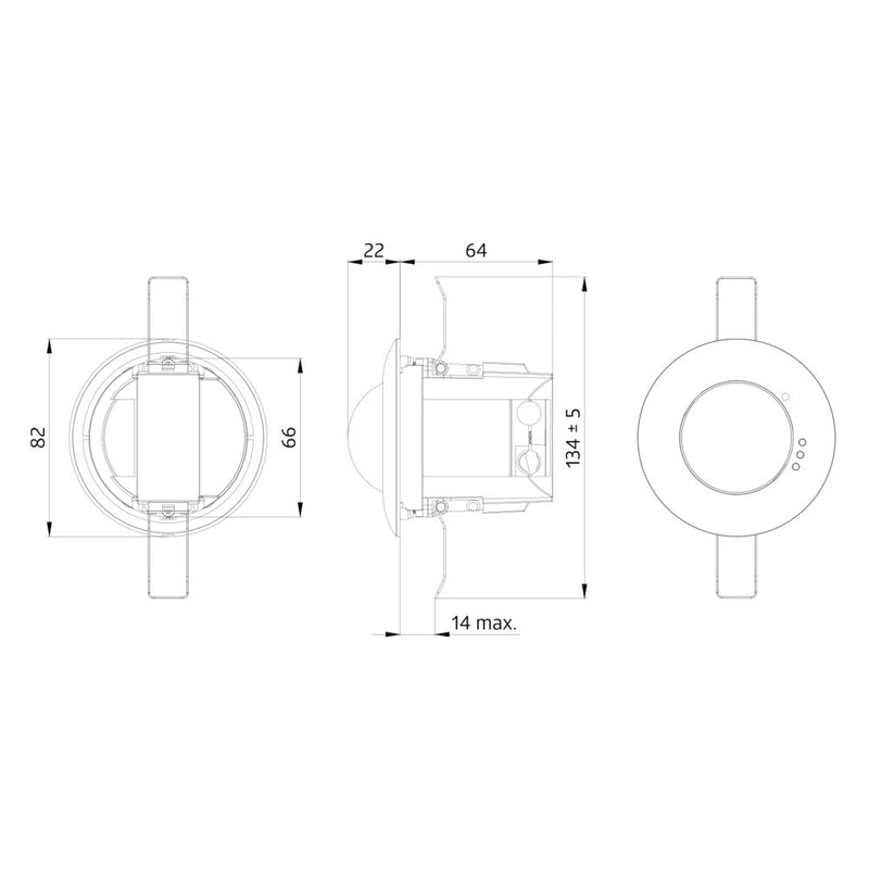 BEG Brück Electronic - Bewegungsmelder/Präsenzmelder komplett Präsenzmelder Casambi PD2N-CAS DALI-2 DALI, weiß