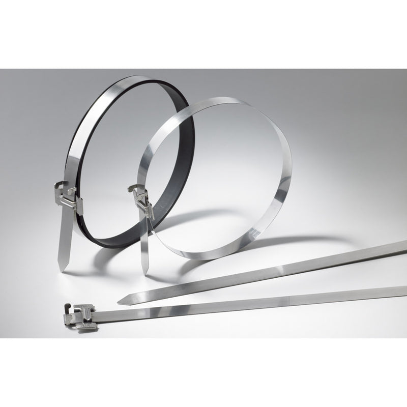 HellermannTyton - Kabelbinder Edelstahlkabelbinder 111-00341(10) 1000x 16 mm − 10 Stück