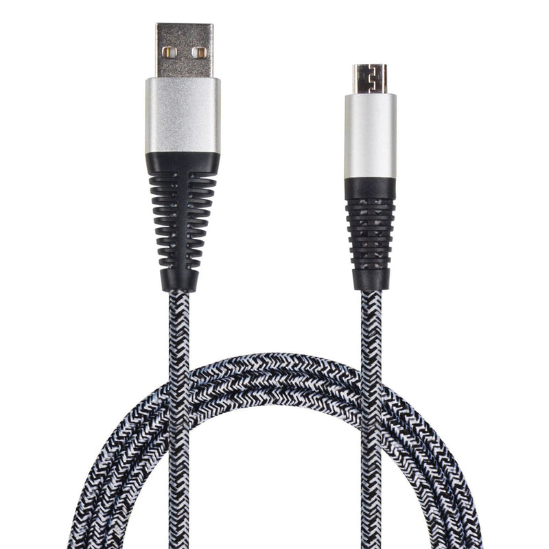 Hückmann - Zubehör/Ersatzteile für Batterie/Akku/Ladegerät Datenkabel Nylon USB 145357 Micro USB, 100cm