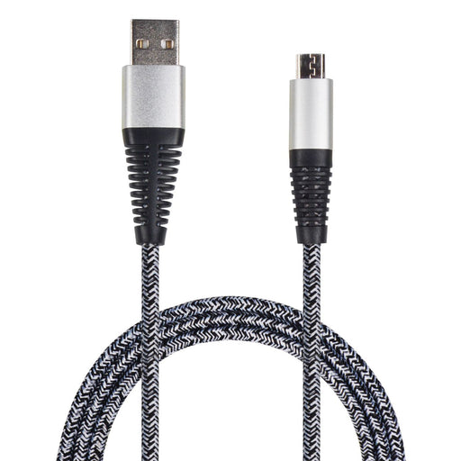 Hückmann - Zubehör/Ersatzteile für Batterie/Akku/Ladegerät Datenkabel Nylon USB 145357 Micro USB, 100cm
