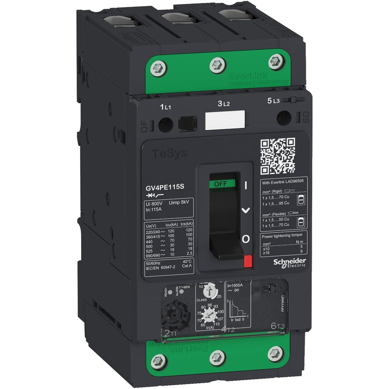 Schneider Electric - Leistungsschalter für Motorschutz Motorschutzschalter GV4PE80N 80A 3P 50kA