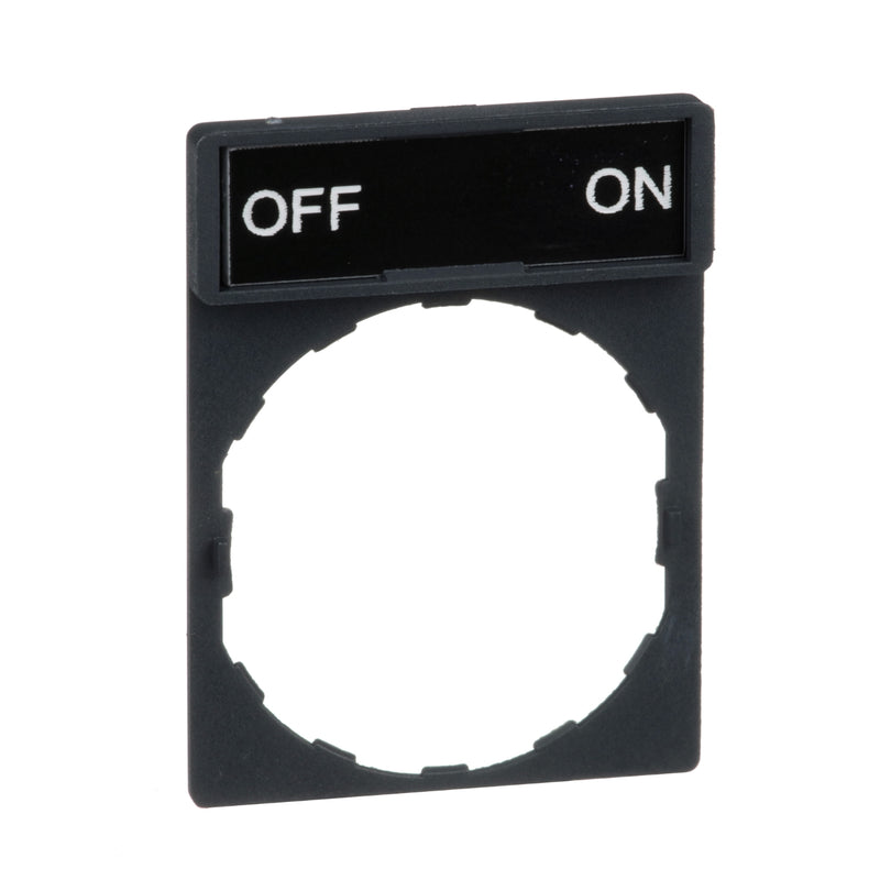 Schneider Electric - Bezeichnungsschild für Befehlsgeräte Schildträger 30x40mm ZBY2367 f. Geräte D22mm − 10 Stück