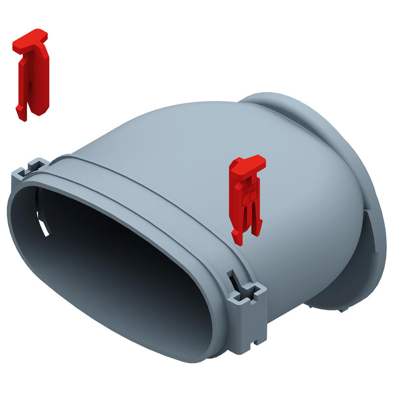 Helios Ventilatoren - Zubehör/Ersatzteile für Ventilatoren FlexPipeEinzelstutzen FRS-ES 51 Oval 51 f.Blechteile