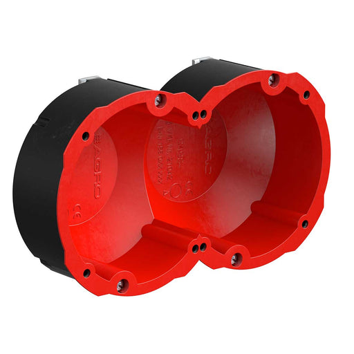 Kaiser - Dose, Gehäuse für Montage in der Wand/Decke Quickbox HWD 90 9498-77.02 2x1 d:83mm − 5 Stück