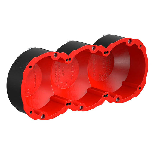 Kaiser - Dose, Gehäuse für Montage in der Wand/Decke Quickbox HWD 90 9498-77.03 3x1 d:83mm − 5 Stück