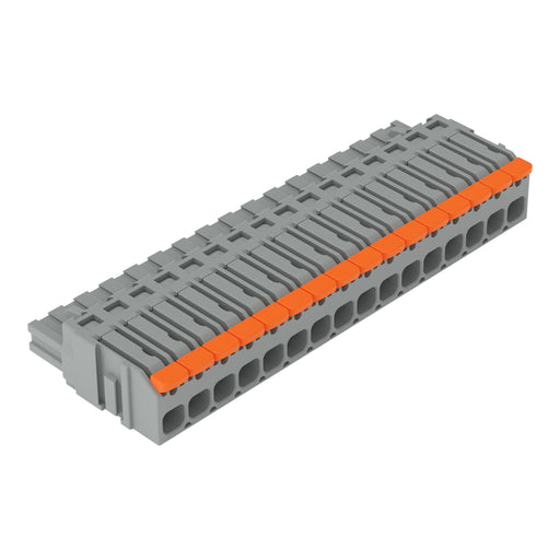 WAGO - Kabelsteckverbinder für Leiterplattensteckverbinder 1-Leiter-Federleiste 2231-1116/327-047 − 25 Stück