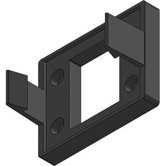 Icotek - Komponente für den Ausbau (Schaltschrank) Aufschnapprahmen KEL-SNAP B4 − 10 Stück