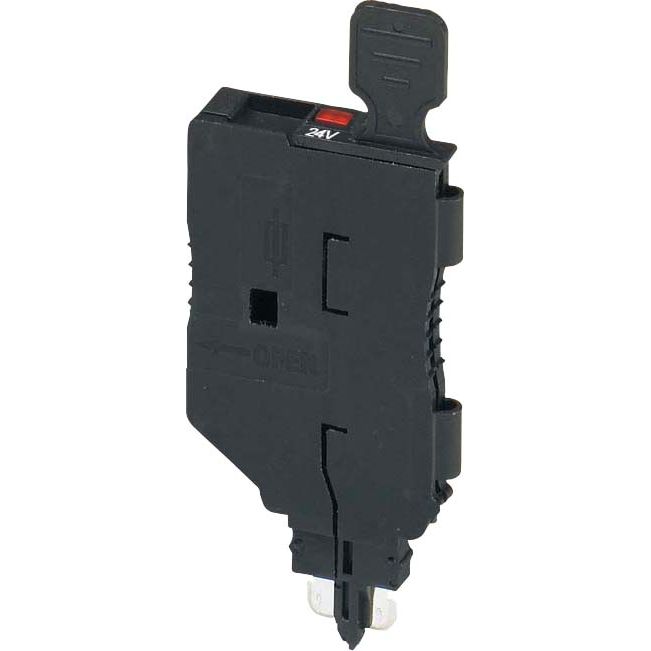 Phoenix Contact - Bauelementestecker Sicherungsstecker P-FU 5X20 LED 24-5 0,35-0,95 mA,schwarz