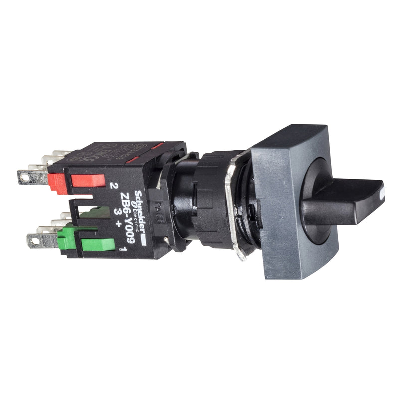 Schneider Electric - Wahlschalter, Komplettgerät Wahlschalter XB6DD235B 3-Stell., 1S+1Ö