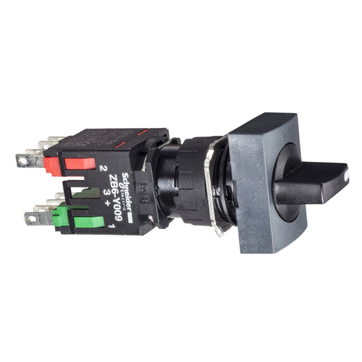 Schneider Electric - Wahlschalter, Komplettgerät Wahlschalter XB6DD235B 3-Stell., 1S+1Ö