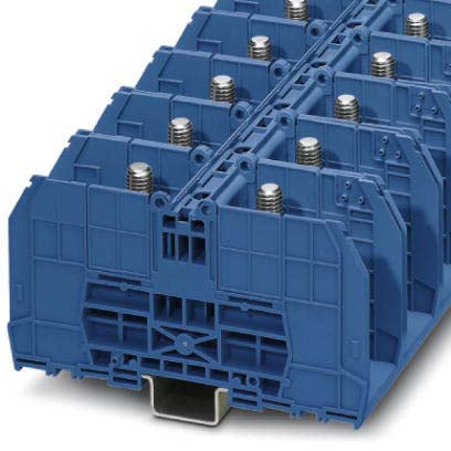 Phoenix Contact - Durchgangs-Reihenklemme Bolzenanschlussklemme RBO 10 BU 6qmm-150qmm − 5 Stück