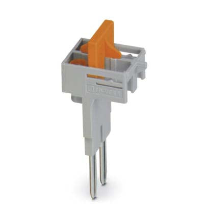 Phoenix Contact - Querverbinder/Brücker für Reihenklemme Schaltbrücke SB-MER 2-8 2-pol., grau/orange − 10 Stück