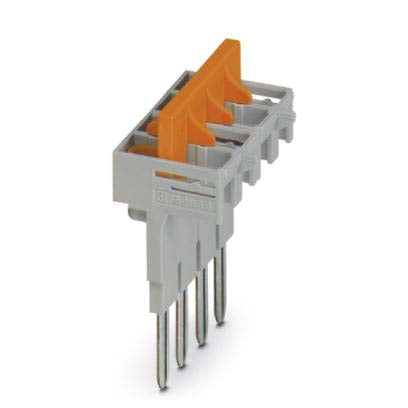 Phoenix Contact - Querverbinder/Brücker für Reihenklemme Schaltbrücke SB-MER 4-8 4-pol., grau/orange − 10 Stück