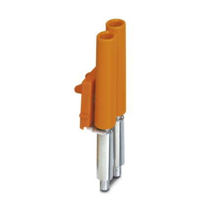 Phoenix Contact - Querverbinder/Brücker für Reihenklemme Schaltbrücke SBP-TB 6-T 2-8 2-polig, orange − 10 Stück