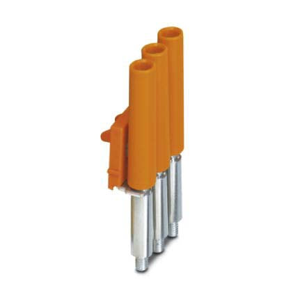 Phoenix Contact - Querverbinder/Brücker für Reihenklemme Schaltbrücke SBP-TB 6-T 3-8 3-polig, orange − 10 Stück