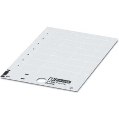 Phoenix Contact - Kennzeichnungsmaterial Kunststoffschild US-EMLP-HA (60X30) weiß, 60x30mm − 10 Stück