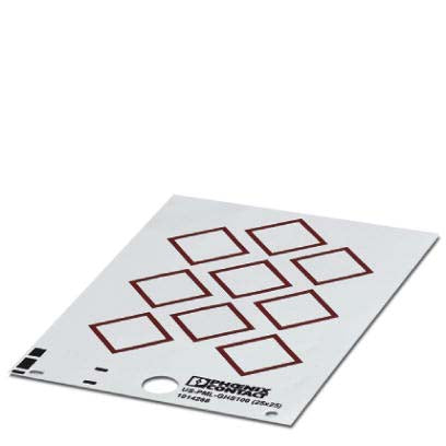 Phoenix Contact - Warn-/Hinweisschild Gefahrstoffschild US-PML-GHS100(25X25) rot/weiß, 25x25mm − 10 Stück