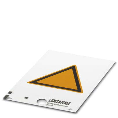 Phoenix Contact - Warn-/Hinweisschild Warnschild US-PML-W100 (25X25) 25x25mm, gelb − 10 Stück