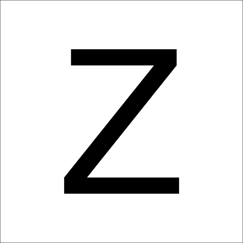 RZB - Beschriftung Buchstaben/Zahlen Buchstabe 60mm 99221.013.Z Z