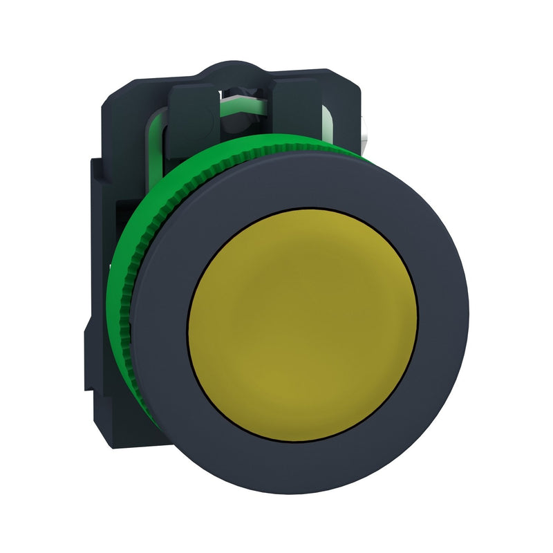 Schneider Electric - Drucktaster, Komplettgerät Drucktaster komplett XB5FA51 gelb, 30mm,1S,IP69K