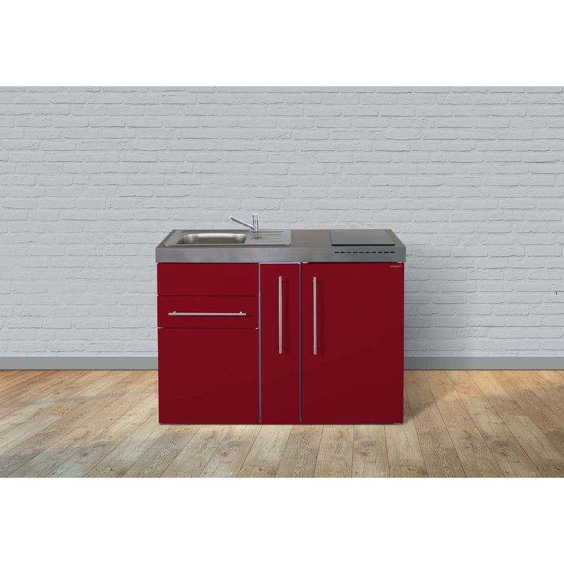 Stengel - Mini-Küche Miniküche Premiumline MPBR120AKSIKFreBliS Bordeauxrot