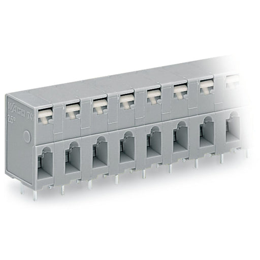 WAGO - Leiterplattenklemme 741-307 Drücker,2,5 mm²,grau − 20 Stück