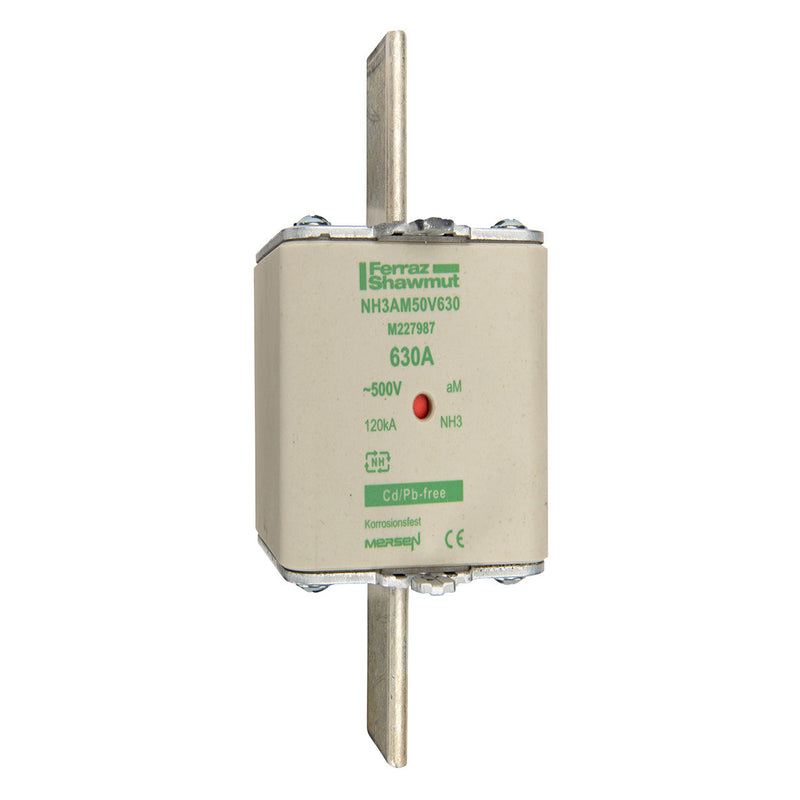 Mersen - Messersicherung Sicherungseinsatz NH aM NH3AM50V500 Gr.3 500A sfü KM