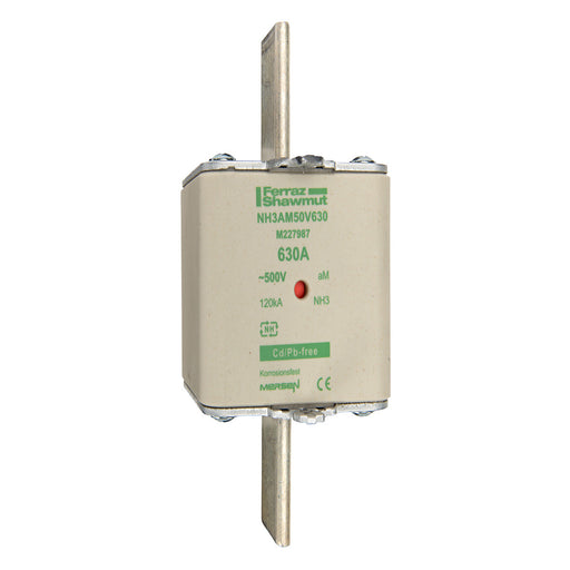 Mersen - Messersicherung Sicherungseinsatz NH aM NH3AM50V500 Gr.3 500A sfü KM