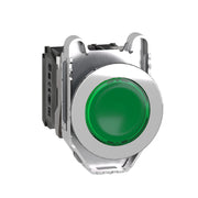 Schneider Electric - Drucktaster, Komplettgerät Leuchtdrucktaster XB4FW33B5 30mm,1Ö+1S,grün,24V