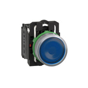 Schneider Electric - Drucktaster, Komplettgerät Leuchtdrucktaster XB5AW36G5C0 blau,22mm,120V,1S+1Ö