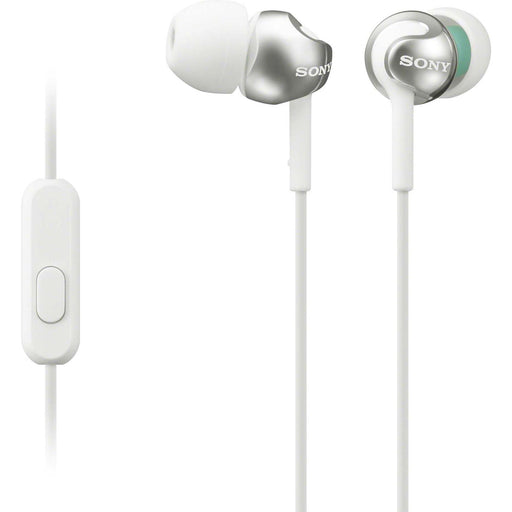 Sony - Kopfhörer In-Ohr-Kopfhörer MDREX110APW.CE7 Mikrofon,FB,ws − 6 Stück