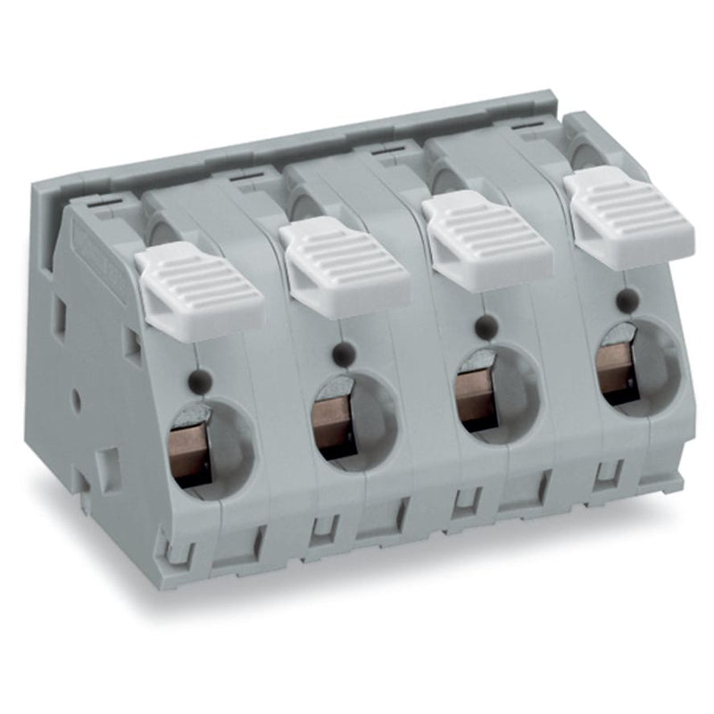 WAGO - Leiterplattenklemme Hebel 2716-258 16mm²,grau − 8 Stück