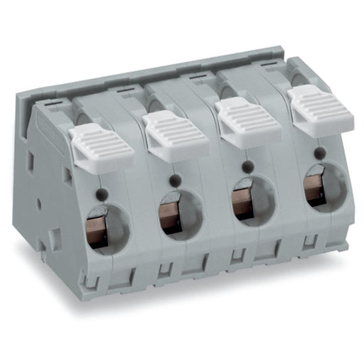 WAGO - Leiterplattenklemme Hebel 2716-258 16mm²,grau − 8 Stück