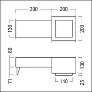 Zumtobel Group - Mechanisches Zubehör/Ersatzteile für Leuchten Betoneingießgehäuse PANOS INF/ #60800821