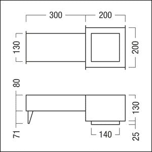 Zumtobel Group - Mechanisches Zubehör/Ersatzteile für Leuchten Betoneingießgehäuse PANOS INF/ #60800821