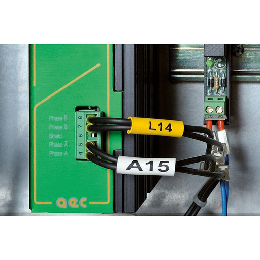 HellermannTyton - Schrumpfschlauch Warmschrumpfschlauch TCGT39-13YEPO-X YE10 39:13, gelb − 10 Meter