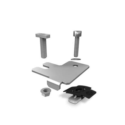 K2 - Photovoltaik-Verbindungs- und Befestigungselement SolidRail Kreuzverbinder 1004110 Set
