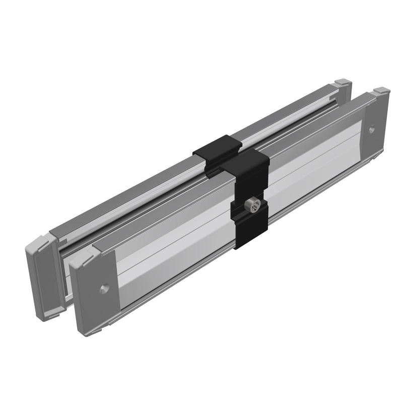 SL Rack - Photovoltaik-Montagesystem Innenverbinder sw eloxiert 86160-02 mit Träger Rail 60