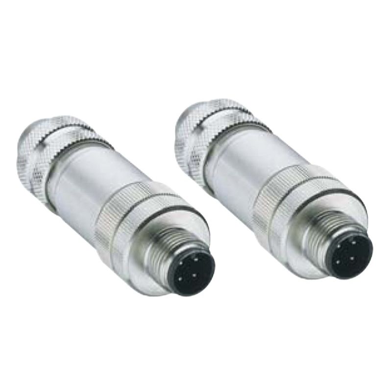 Leuze - Rundsteckverbinder, feldkonfektionierbar (Industriesteckverbinder) Set Stecker AC-MLC-END